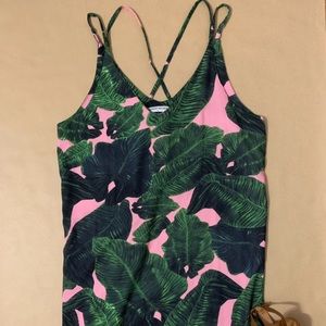 Goodnight Macaroon Pink Palm Dress